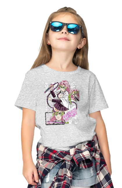 Children's t-shirt with prints Demon Slayer Mitsuri. Anime, demon slayer, giyu tomioka, manga, mitsuri, mitsuri kanroji, serial. 2070702