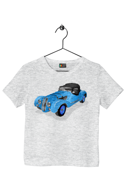 Children's t-shirt with prints Car. Auto, car, classic, old, old machine. 2070702