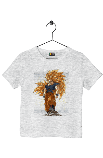 Children's t-shirt with prints Dragon Ball. Anime, dragon ball, goku, manga, tv series, vegeta. 2070702