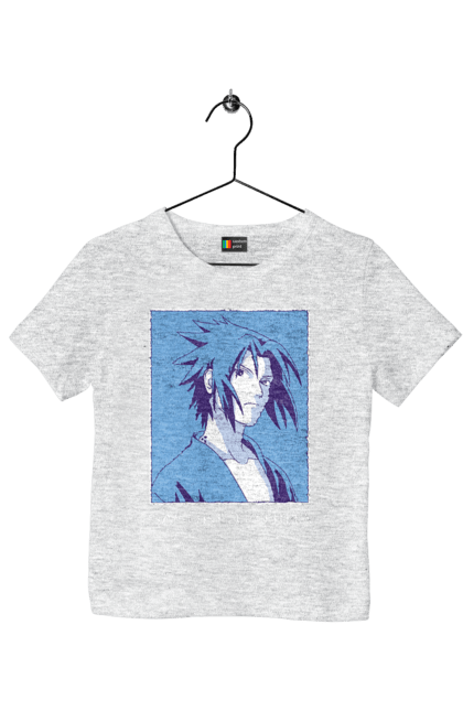 Children's t-shirt with prints Naruto Sasuke Uchiha. Anime, manga, naruto, sasuke, sasuke uchiha, team 7, team number 7, uchiha. 2070702