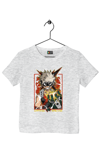 Футболка дитяча з принтом "Моя академія героїв Бакуго". Bakugo, katsuki, katsuki bakugo, my hero academia, академія юей, аніме, бакуго, кацукі бакуго, манга, моя геройська академія. 2070702