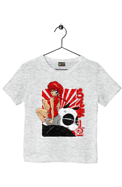 Children's t-shirt with prints Ranma 1/2. Action movie, anime, comedy, manga, mystic, ranma, romance, shampoo. 2070702