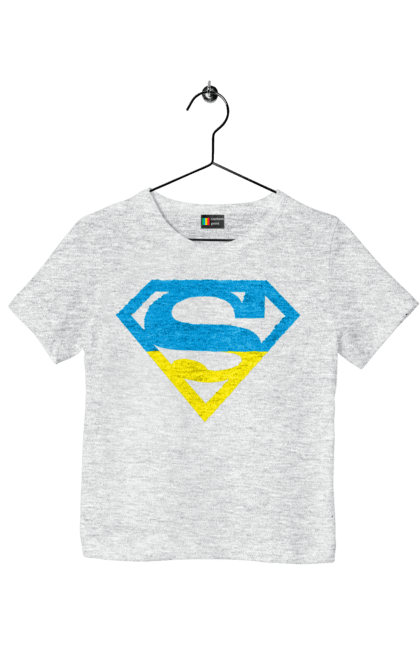 Children's t-shirt with prints Ukraine super. Super, symbolism, ukraine. 2070702