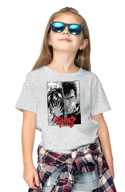 Children's t-shirt with prints Berserk. Anime, berserk, griffith, guts, kentaro miura, manga. 2070702