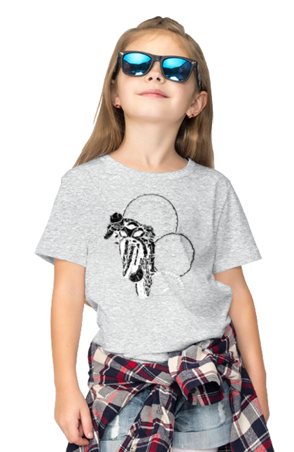 Футболка дитяча з принтом "Мотоцикл І Швидкість Білий". Мото, мотоцикл, швидкість. 2070702