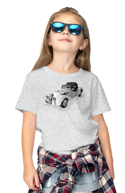 Children's t-shirt with prints Car. Auto, car, classic, old, old machine. 2070702