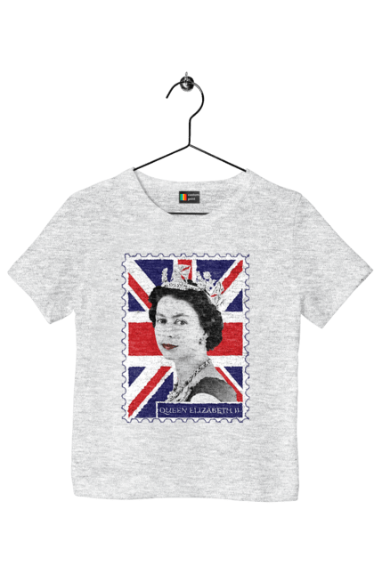 Футболка дитяча з принтом "Королева Єлизавета II". Britain, british, england, platinum jubilee, queen, queen elizabeth, queen elizabeth ii, rip queen elizabeth, королева єлизавета. 2070702