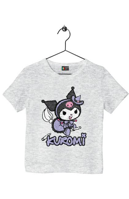 Футболка детская с принтом Хелло Китти Куроми. Hello kitty, аниме, куроми, моя мелодия, персонаж, санрио, хелло китти. 2070702