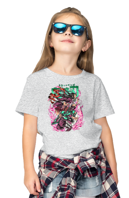 Children's t-shirt with prints Demon Slayer Tanjiro. Anime, demon slayer, kamado tanjiro, manga, tanjiro. 2070702