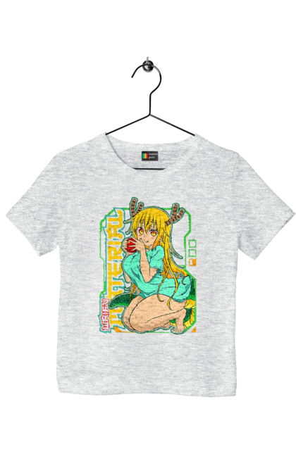 Children's t-shirt with prints Miss Kobayashi's Dragon Maid. Anime, dragon, kobayashi, manga, miss kobayashi, toru kobayashi. 2070702