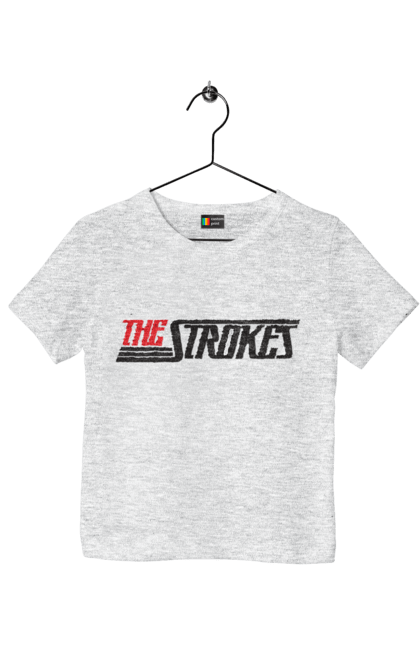 Футболка детская с принтом The Strokes. Strokes, альтернативный рок, гаражный рок, группа, инди, инди-рок, музыка, постпанк-ривайвл, рок. 2070702