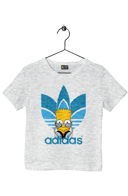 Футболка дитяча з принтом "Adidas Барт". Adidas, bart, адідас, барт, мультфільм, серіал, сімпсон. 2070702