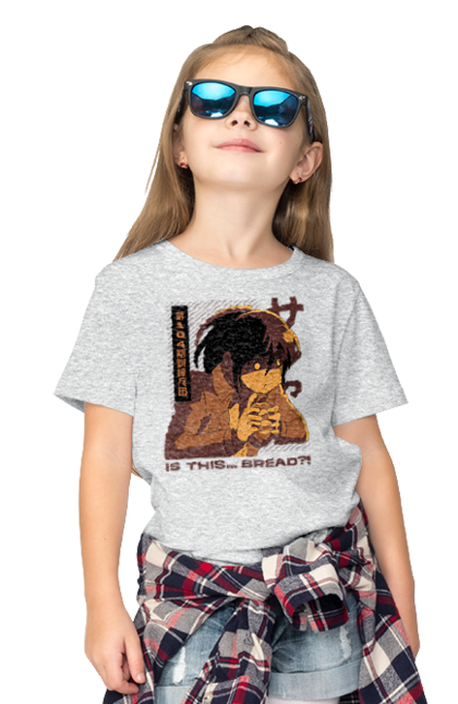 Children's t-shirt with prints Attack on Titan Sasha. Anime, attack on titan, manga, sasha, sasha blouse, shingeki no kyojin, survey corps. 2070702