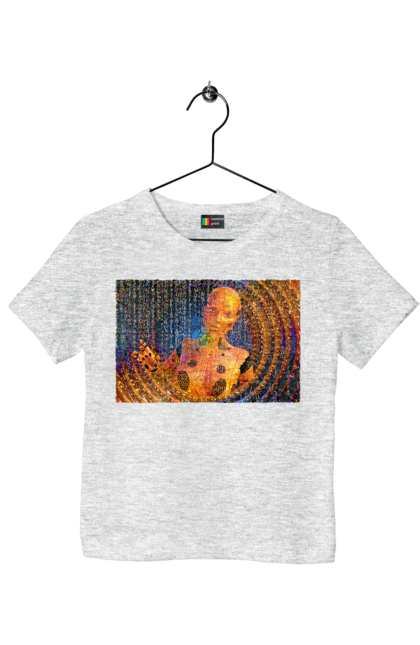 Футболка дитяча з принтом "Штучний інтелект". Айті, айтішник, гик, жінка, знання, інженер, інтелект, кібер, кібернетика, кіборг, код, комп, комп`ютерник, кристал, машинне навчання, мікросхема, мозок, портрет, програміст, професіонал, професія, розробник, розум, хакер, чіп, штучний інтелект, штучний розум. 2070702