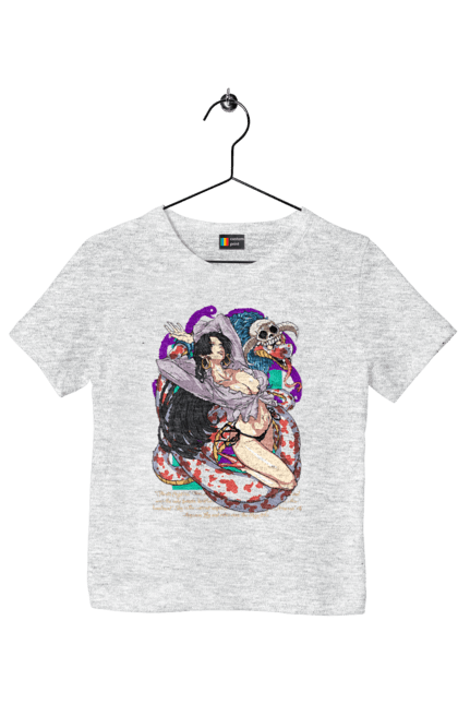 Children's t-shirt with prints One Piece Boa Hancock. Anime, boa hancock, manga, one piece, pirate empress, straw hat pirates. 2070702