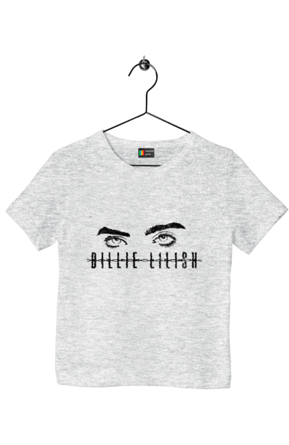 Футболка дитяча з принтом "Біллі Айлиш". Billie, billie eilish, billieeilish, eilish, артист, музика. 2070702