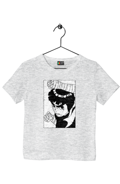 Children's t-shirt with prints Naruto Rock Lee. Anime, manga, naruto, rock lee, shinobi, team guy. 2070702