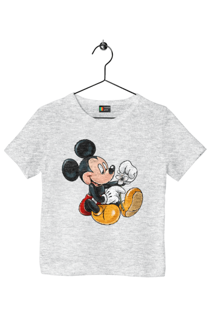 Футболка детская с принтом Микки Маус. Mickey mouse, дисней, микки, микки маус, мультфильм. 2070702