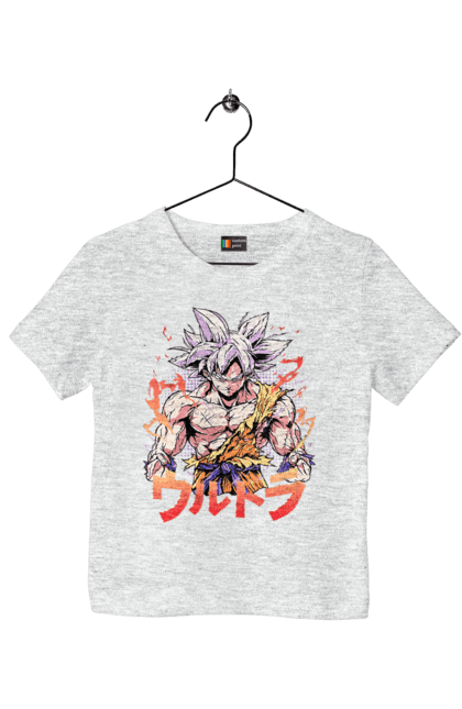 Children's t-shirt with prints Dragon Ball Son Goku. Anime, dragon ball, goku, manga, son goku, tv series. 2070702