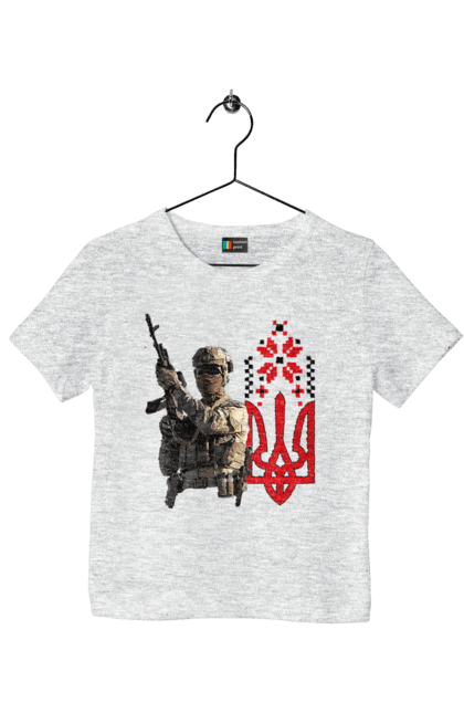 Футболка дитяча з принтом "Гвардія наступу". F 16, himars, leopard, patriot, гвардія наступу, контрнаступ, літо 2023, літо контрнаступ, перемога. 2070702