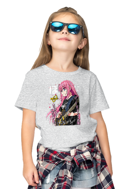 Children's t-shirt with prints Bocchi the Rock! Hitori Gotou. Anime, bocchi the rock, hitori goto, hitori gotou, manga, music, rock. 2070702