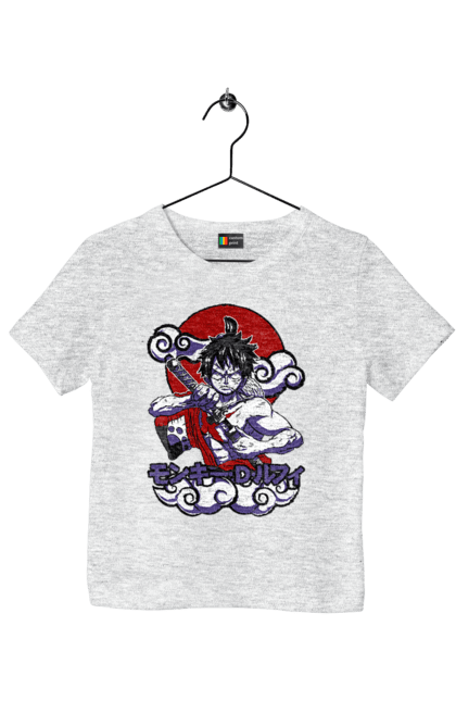 Children's t-shirt with prints One Piece Luffy. Anime, luffy, manga, monkey de luffy, one piece, pirates. 2070702