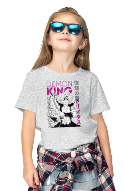 Children's t-shirt with prints Seven Deadly Sins Meliodas. Anime, dragon sin, manga, meliodas, seven deadly sins. 2070702