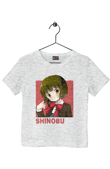 Children's t-shirt with prints Kiniro Mosaic Shinobu Omiya. Anime, gold mosaic, kiniro mosaic, kinmoza, manga, shinobu, shinobu omiya. 2070702