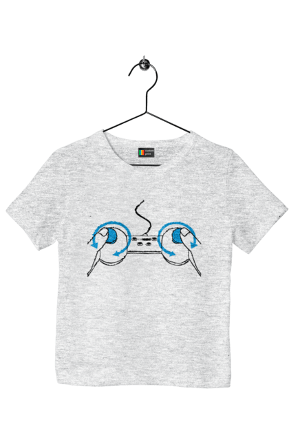 Футболка дитяча з принтом "Геймпад". Playstation, sony, геймпад, гра, джостик. 2070702