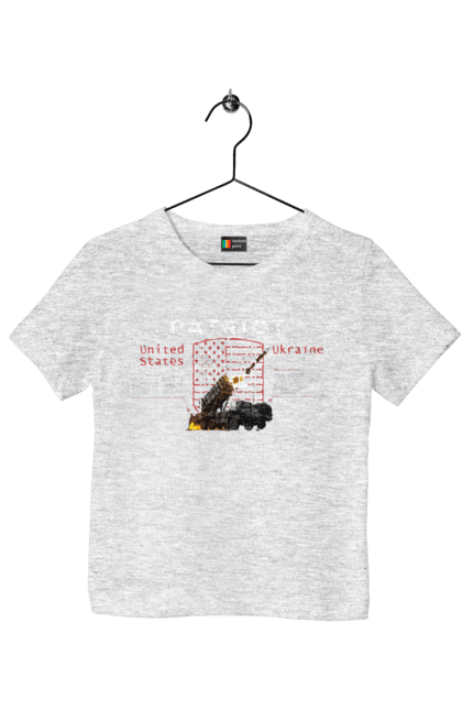 Футболка дитяча з принтом "Patriot". Caesar, himars, patriot, залужний, зброя. 2070702