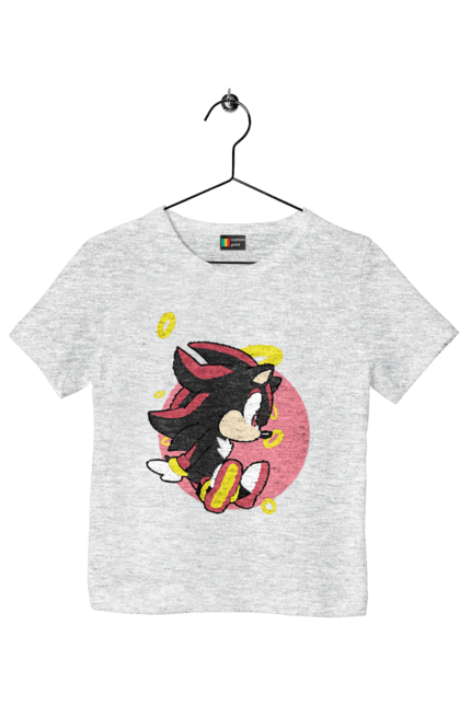 Футболка дитяча з принтом "Сонік". Sega, гра, сонік. PrintMarket - інтернет-магазин одягу та аксесуарів з принтами плюс конструктор принтів - створи свій унікальний дизайн