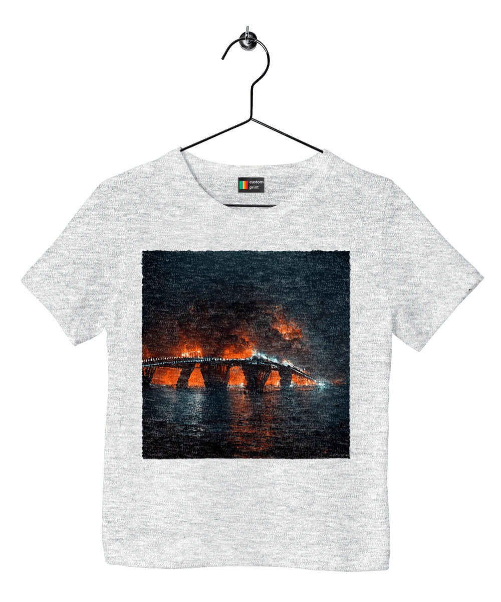 The Crimean bridge is on fire