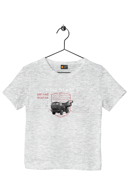 Children's t-shirt with prints M142 HIMARS. Himars, industrious, m142 himars, weapon. 2070702