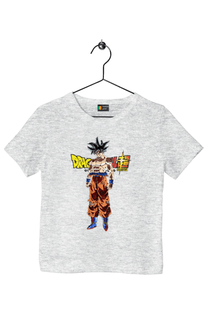 Футболка детская с принтом Жемчуг дракона Сон Гоку. Anime, dragon ball, manga, son goku, tv series, аниме, гоку, жемчуг дракона, манга, сон гоку. 2070702