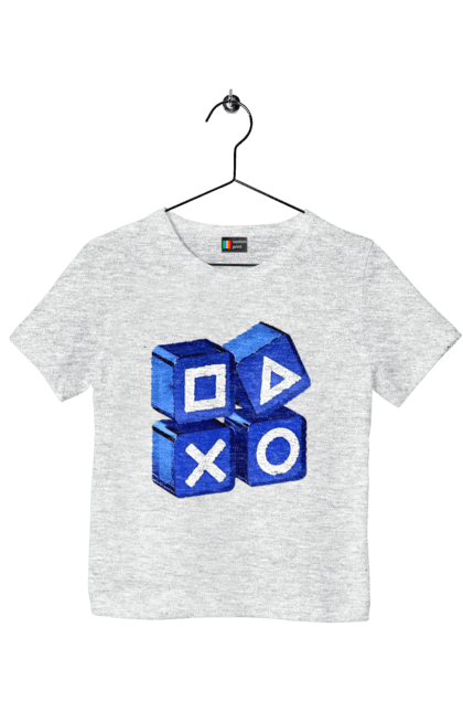 Футболка дитяча з принтом "Геймпад". Playstation, sony, геймпад, гра, джостик. 2070702