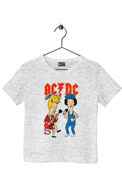 Футболка детская с принтом AC/DC. Acdc, блюз рок, группа, музыка, рок н ролл, тяжелый рок, хард рок. 2070702