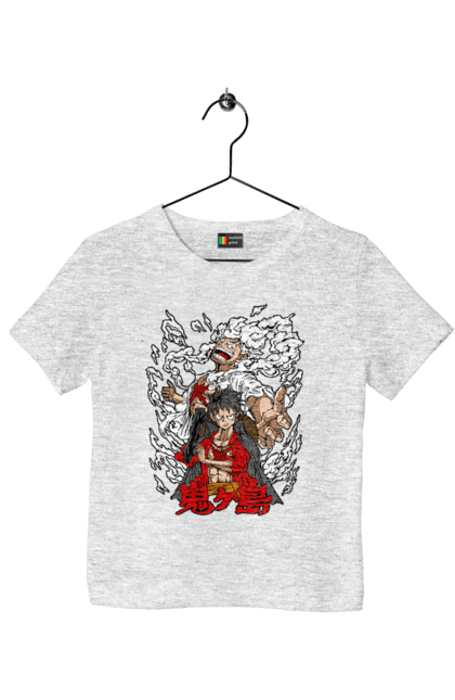 Children's t-shirt with prints One Piece Luffy. Anime, luffy, manga, monkey de luffy, one piece, pirates. 2070702