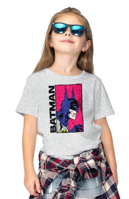 Children's t-shirt with prints Batman. Batman, bruce wayne, comics, dark knight, dc comics, justice league, movie, superhero. 2070702