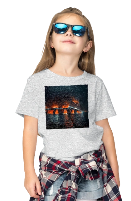 The Crimean bridge is on fire