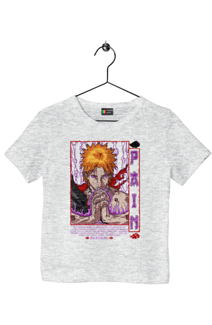 Children's t-shirt with prints Naruto Yahiko. Akatsuki, anime, character, manga, naruto, ninja, pain, tv series, yahiko. 2070702