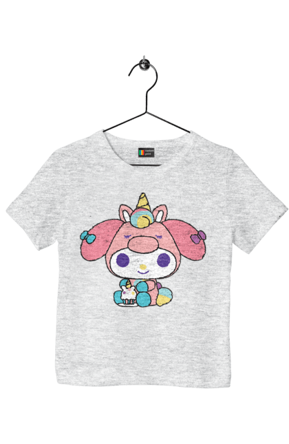 Children's t-shirt with prints My Melody. Hello kitty, my melody, sanrio. 2070702