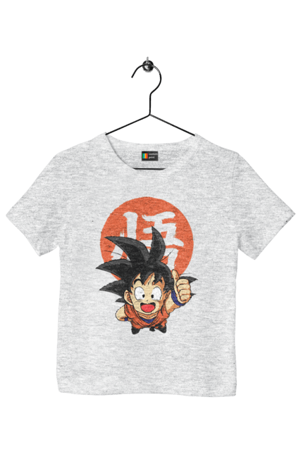 Children's t-shirt with prints Dragon Ball Son Goku. Anime, dragon ball, goku, manga, son goku, tv series. 2070702