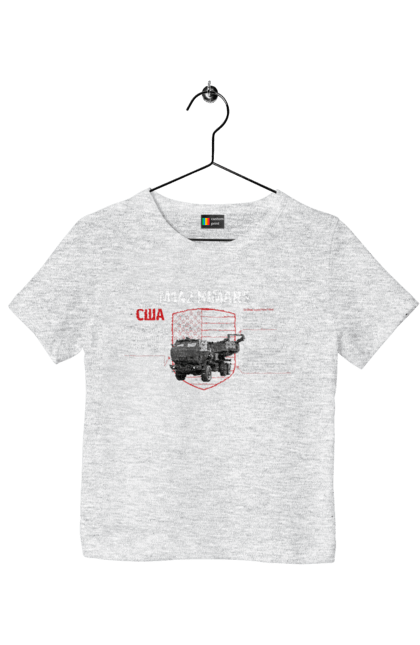 Children's t-shirt with prints M142 HIMARS. Himars, industrious, m142 himars, weapon. 2070702