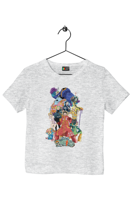 Children's t-shirt with prints One Piece Luffy. Anime, luffy, manga, monkey de luffy, one piece, pirates. 2070702