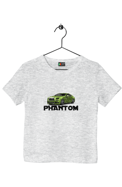 Футболка дитяча з принтом "Ролс ройс". Авто, автомобіль, люкс клас, ролс ройс, седан, фантом. 2070702