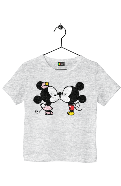 Футболка детская с принтом 38. Mickey mouse, minnie mouse, дисней, микки, микки маус, минни маус, мультфильм. 2070702