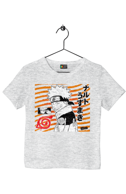 Футболка дитяча з принтом "Naruto t". Аніме, манга, наруто, ніндзя, серіал. CustomPrint.market