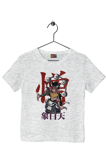 Children's t-shirt with prints Demon Slayer Zohakuten. Anime, demon slayer, eternal paradise faith, kimetsu no yaiba, manga, twelve kizuki, upper rank six, zohakuten. 2070702