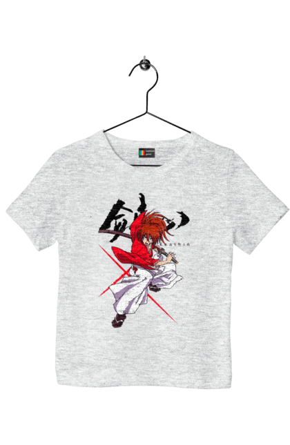 Children's t-shirt with prints Rurouni Kenshin Himura. Anime, himura kenshin, kenshin himura, manga, rurouni kenshin, samurai, samurai x. 2070702