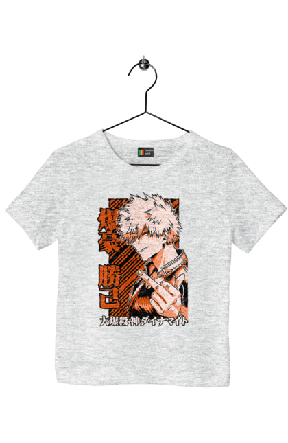 Футболка дитяча з принтом "Моя академія героїв Бакуго". Bakugo, katsuki, katsuki bakugo, my hero academia, академія юей, аніме, бакуго, кацукі бакуго, манга, моя геройська академія. 2070702